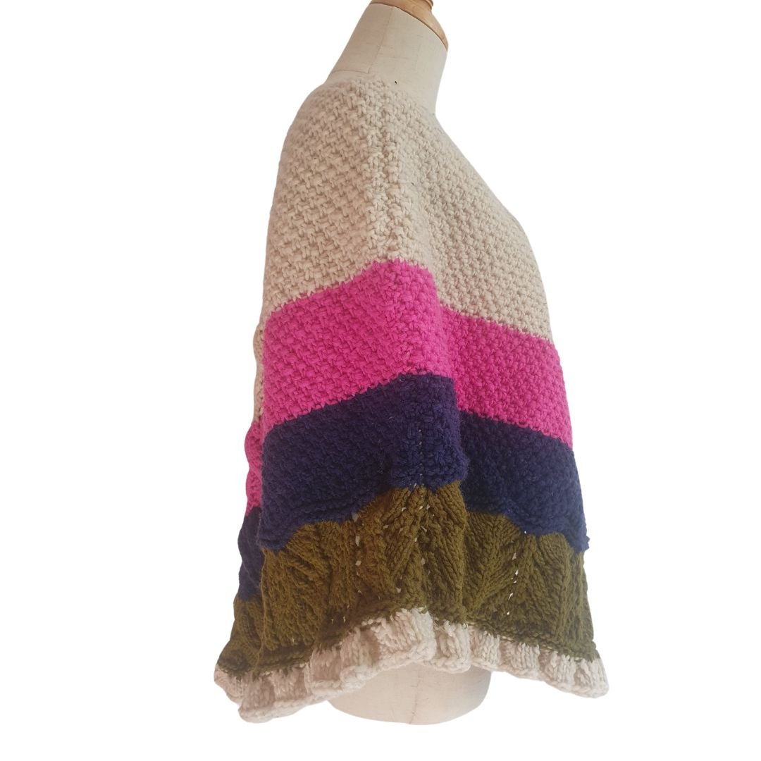 Mañanita o poncho de lana - Imagen 3
