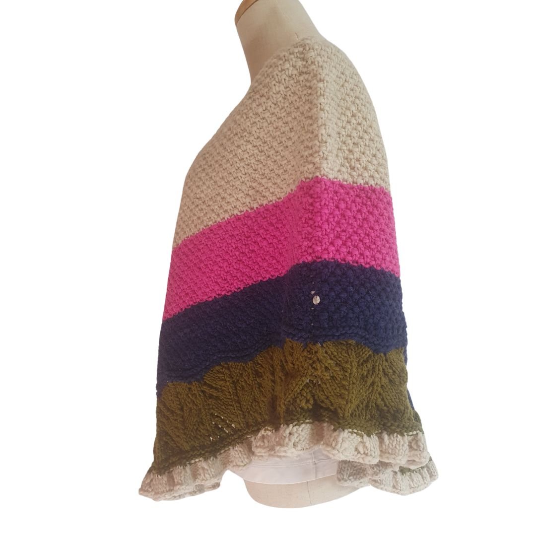 Mañanita o poncho de lana - Imagen 2