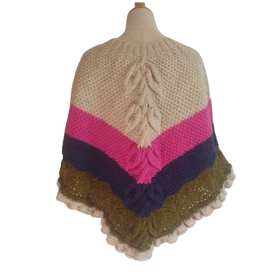 Mañanita o poncho de lana - Imagen 8