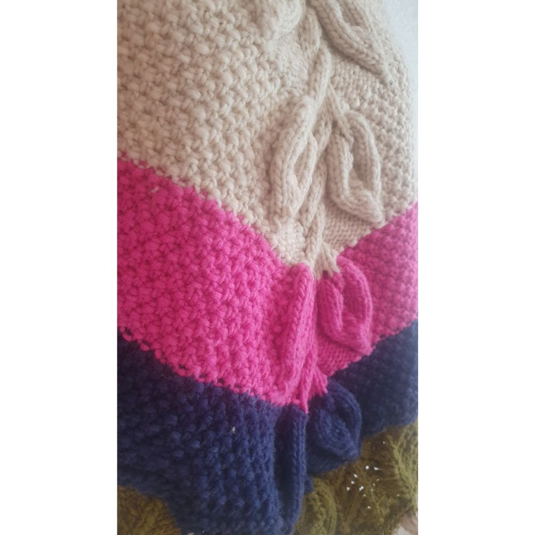Mañanita o poncho de lana - Imagen 6