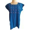 Blusa bordada a mano manga corta. Talla 32-34 (Mediana)