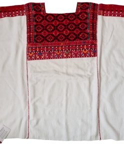 Blusa bordada en telar de cintura tipo Larráinzar. Talla 42-44 (Muy Grande)