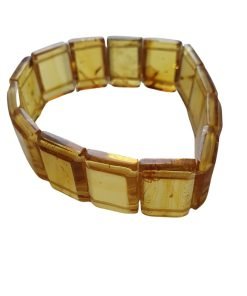 Pulsera de ámbar claro Modelo Ventanas