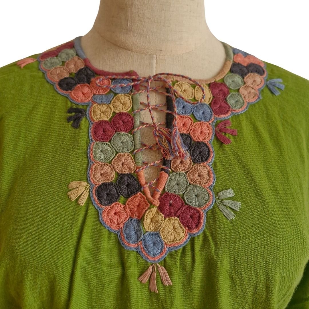 Blusa san Juan Chamula Talla 36 (Grande) - Imagen 2