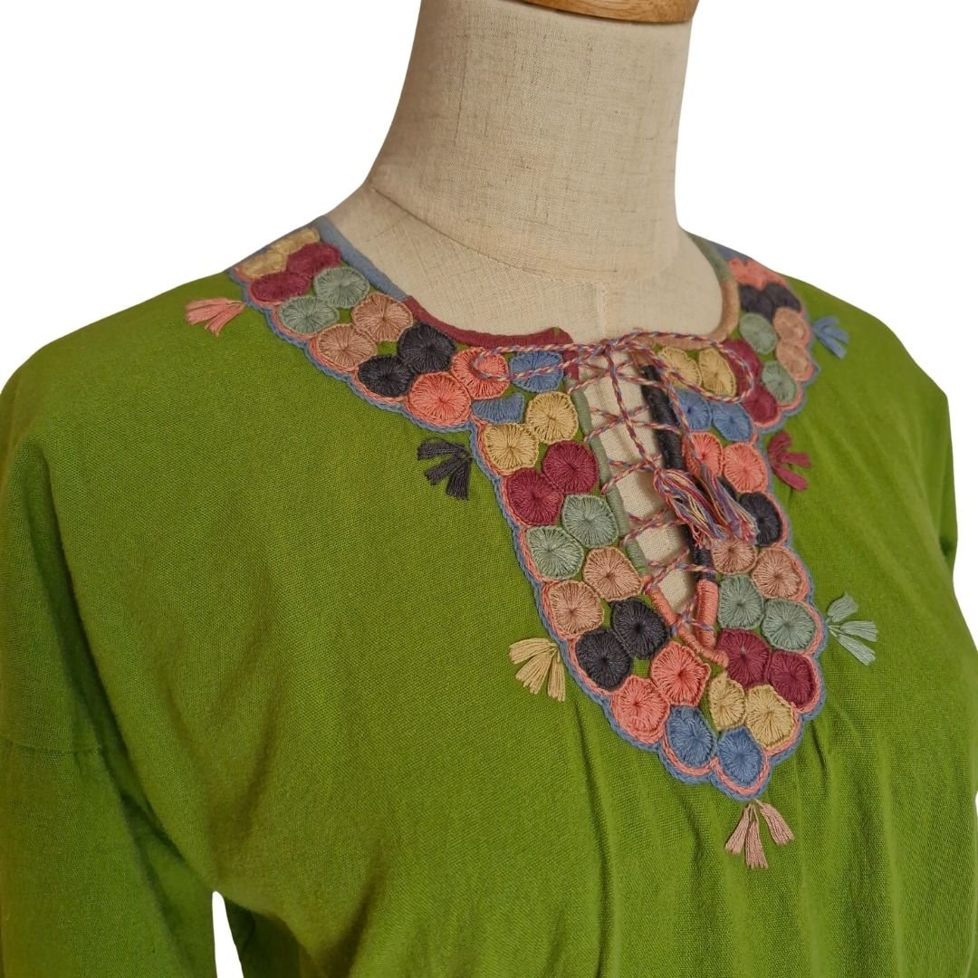 Blusa san Juan Chamula Talla 36 (Grande) - Imagen 4