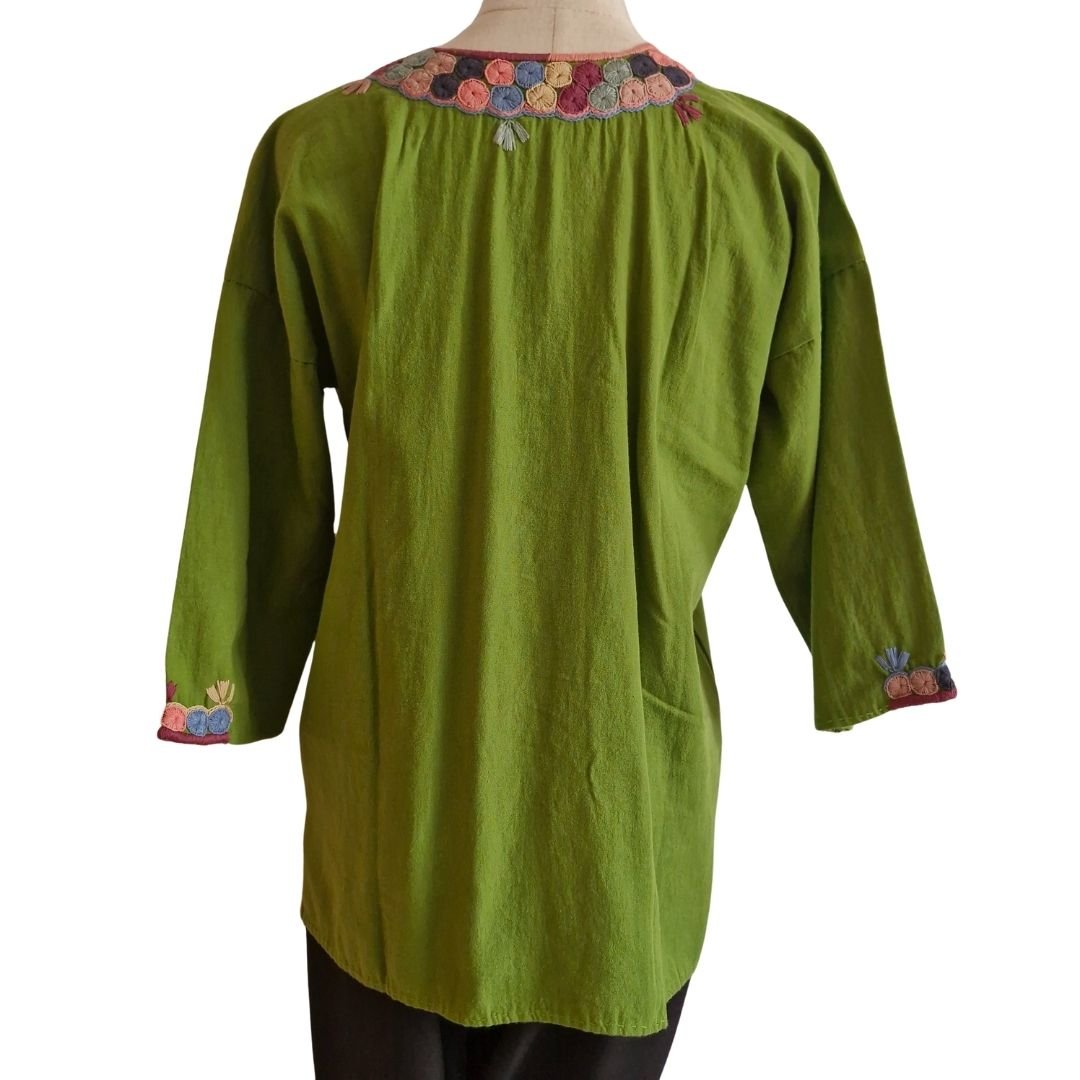 Blusa san Juan Chamula Talla 36 (Grande) - Imagen 5