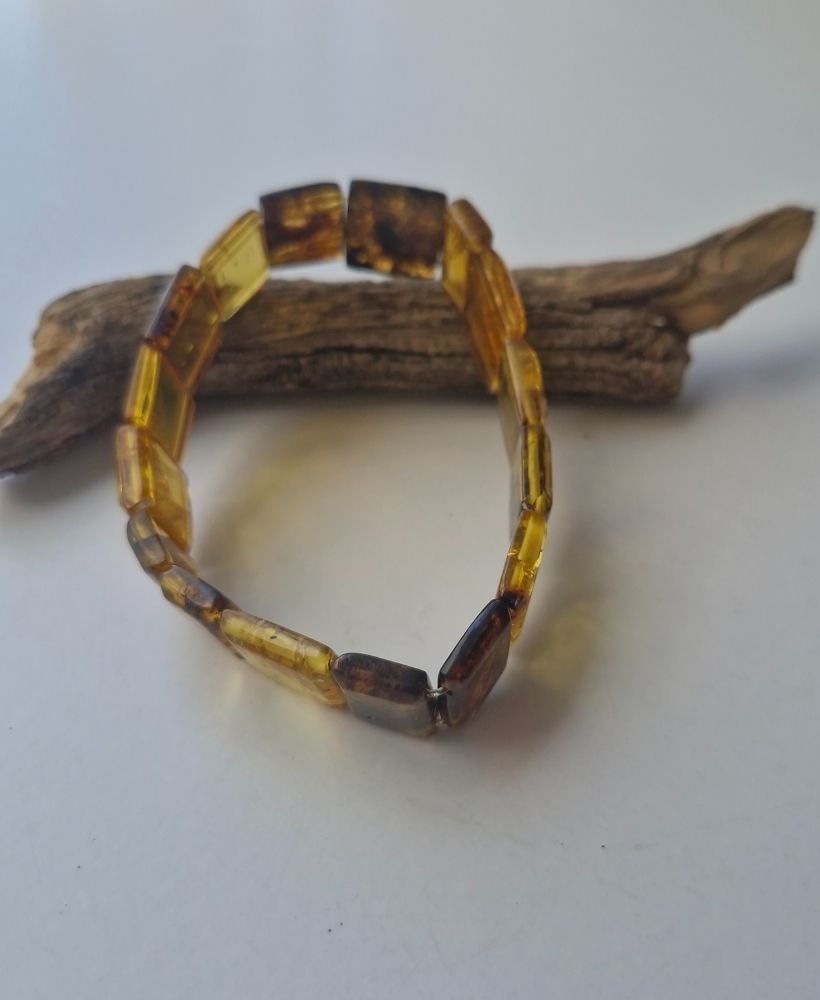 Pulsera cuadritos de ámbar - Imagen 5