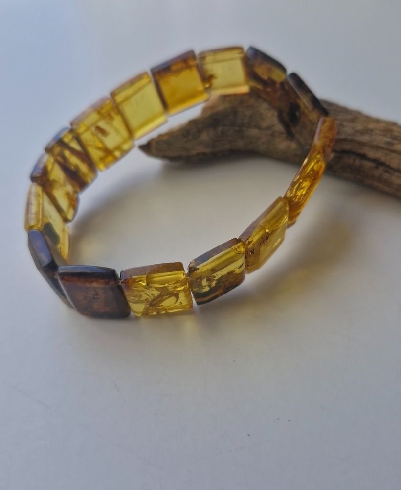 Pulsera cuadritos de ámbar - Imagen 6
