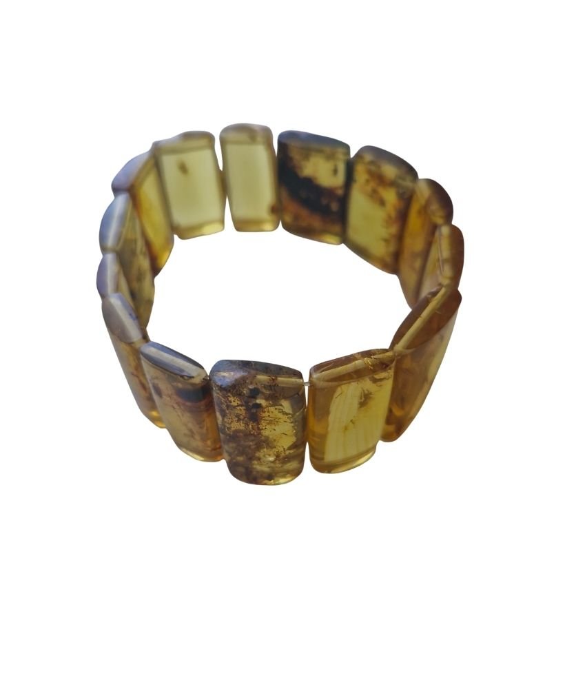 Pulsera de rectángulos de ámbar - Imagen 5